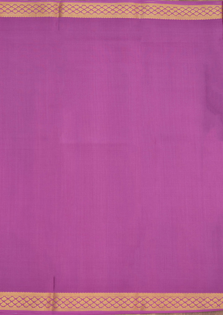 Lavender Zariwork Pure Crepe Silk Saree