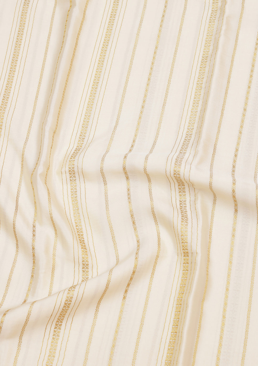 Off White Zariwork Pure Crepe Silk_Saree