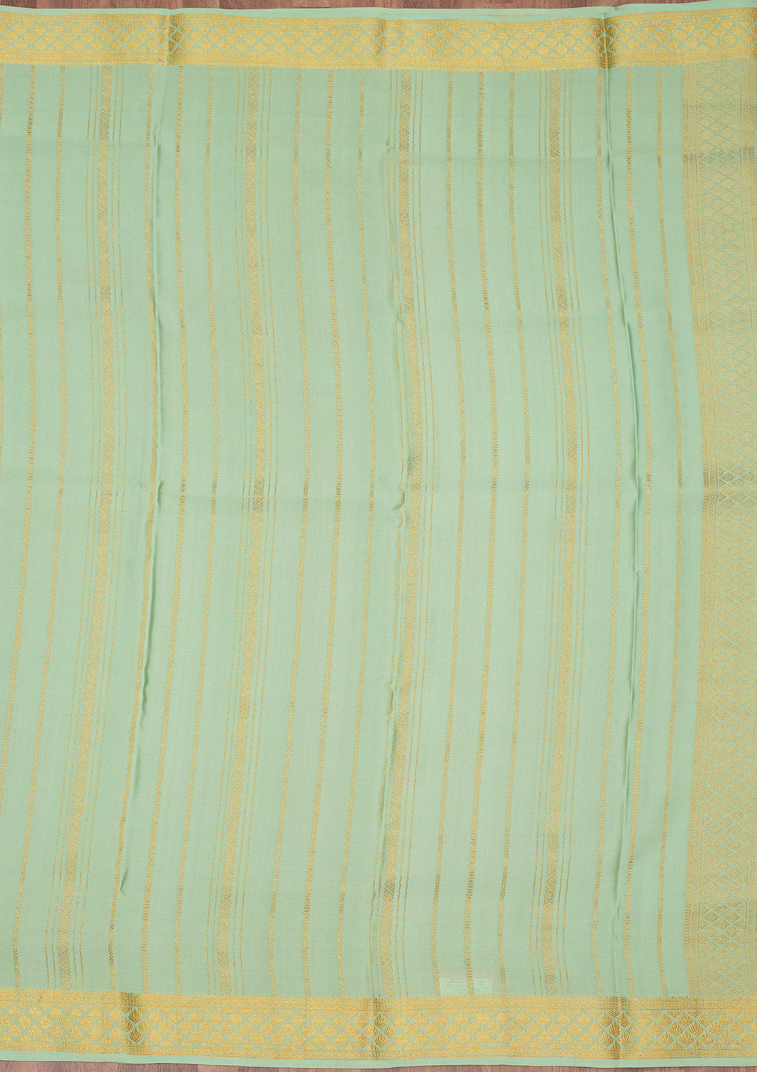 Sea Green Zariwork Pure Crepe Silk Saree