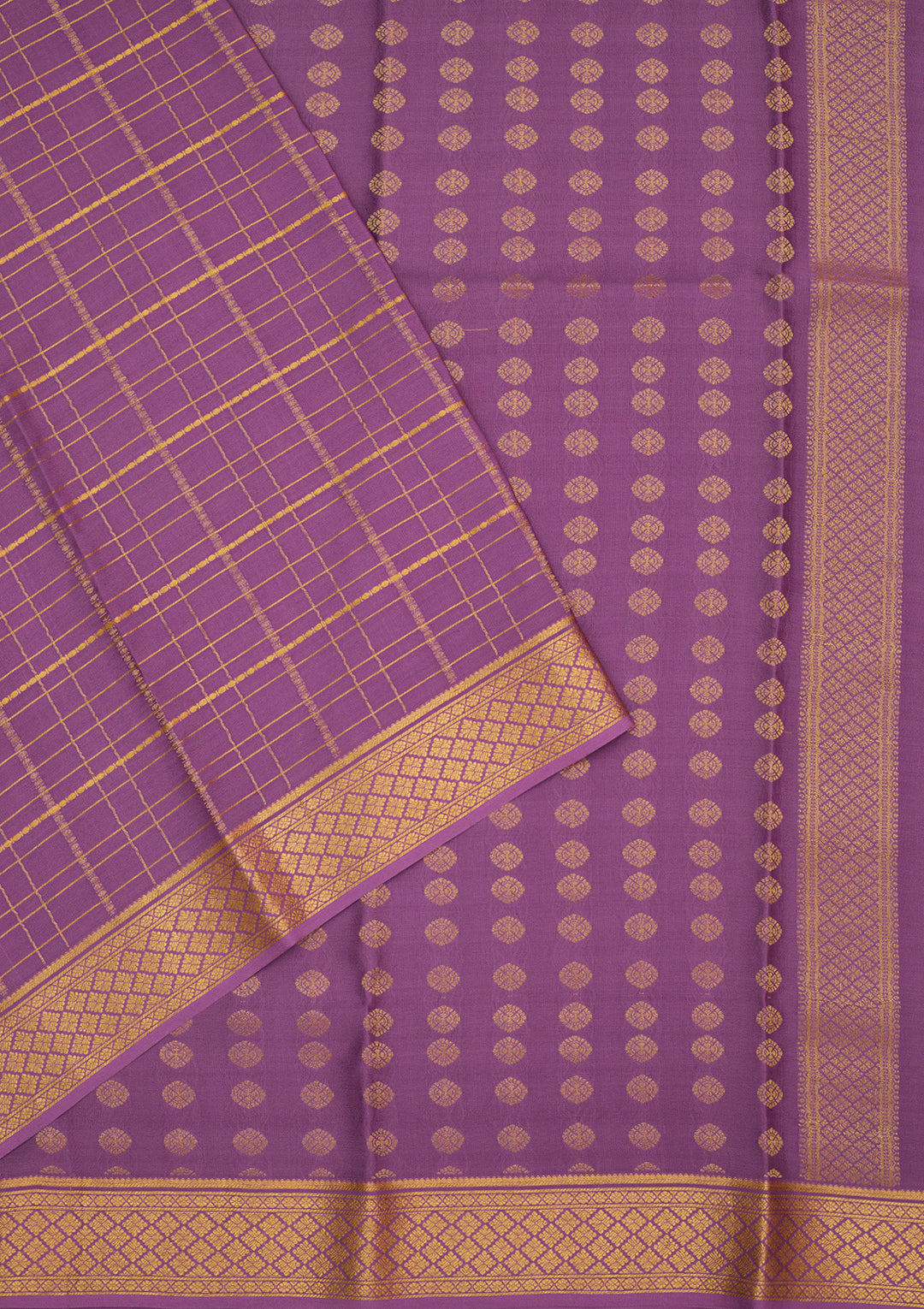 Light Lavender Zariwork Pure Crepe Silk Saree