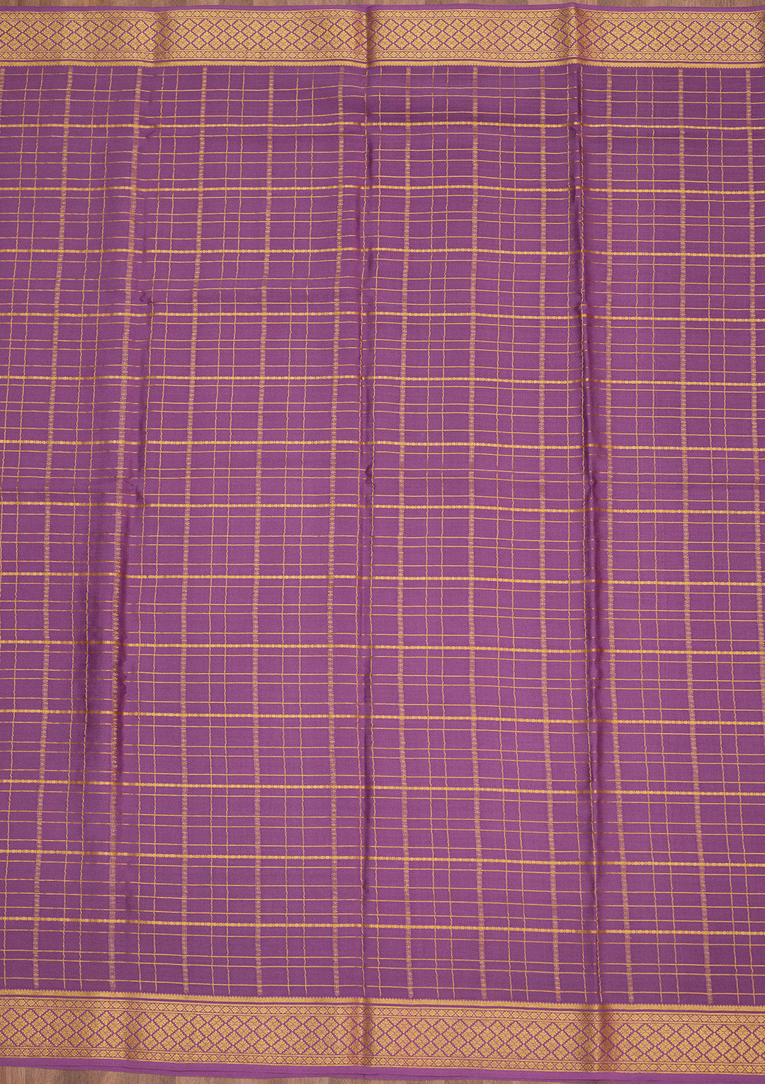 Light Lavender Zariwork Pure Crepe Silk Saree