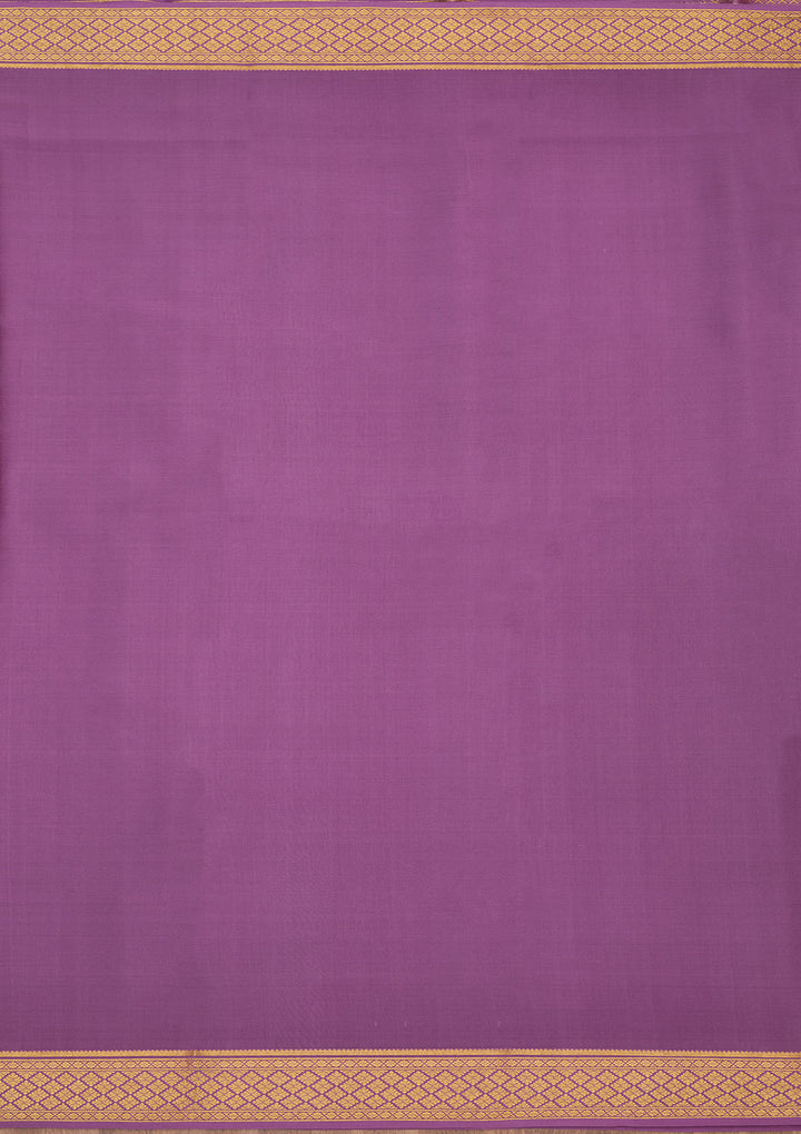 Light Lavender Zariwork Pure Crepe Silk Saree