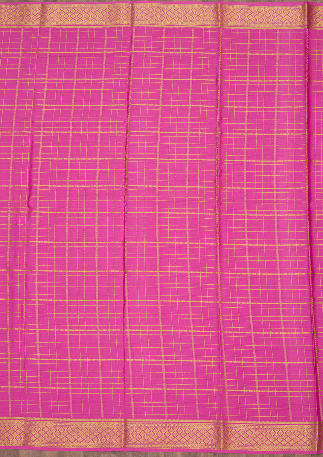 Onion Pink Zariwork Pure Crepe Silk Saree
