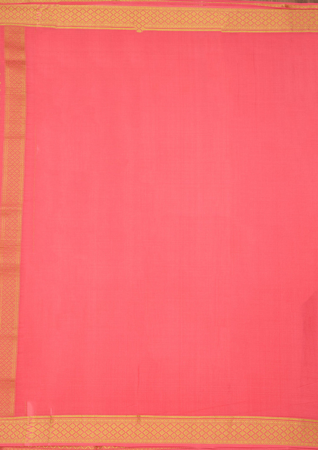 Peach Zariwork Pure Crepe Silk Saree