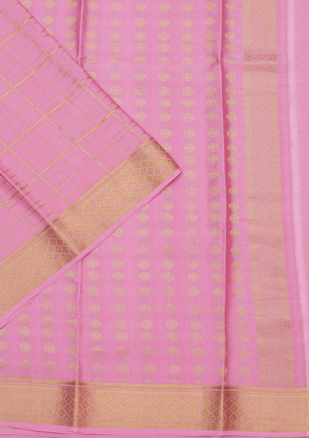 Pink Zariwork Pure Crepe Silk_Saree