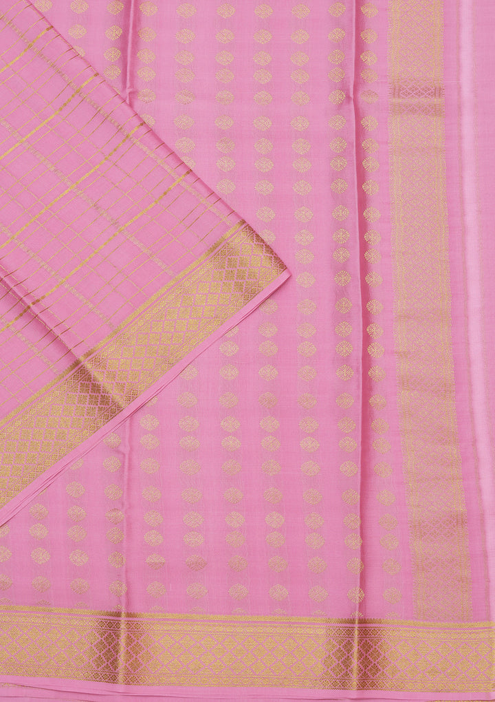 Pink Zariwork Pure Crepe Silk_Saree