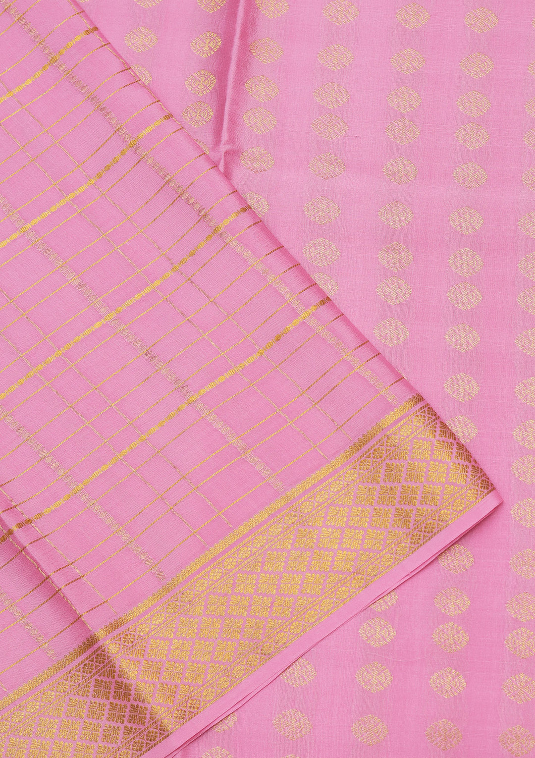 Pink Zariwork Pure Crepe Silk_Saree