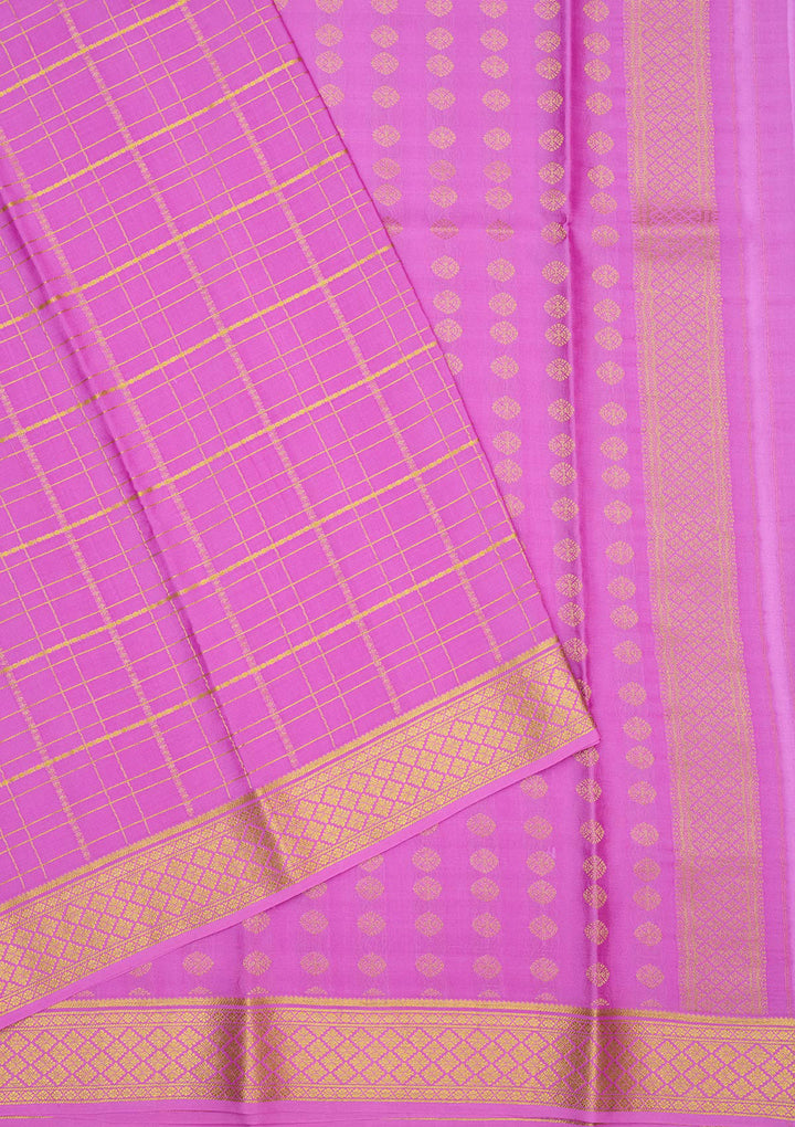 Purple Zariwork Pure Crepe Silk Saree