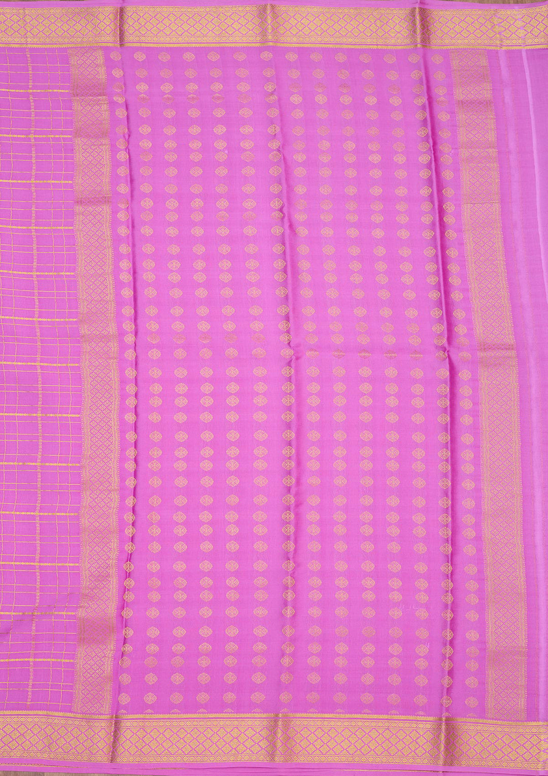 Purple Zariwork Pure Crepe Silk Saree