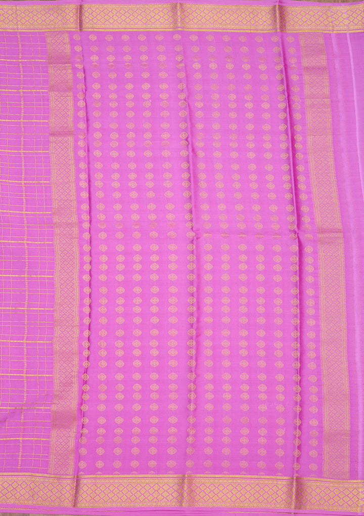 Purple Zariwork Pure Crepe Silk Saree
