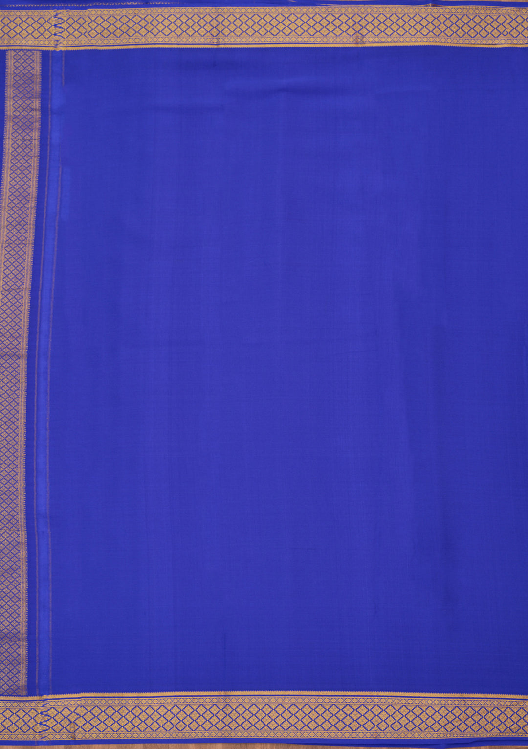 Royal Blue Zariwork Pure Crepe Silk Saree