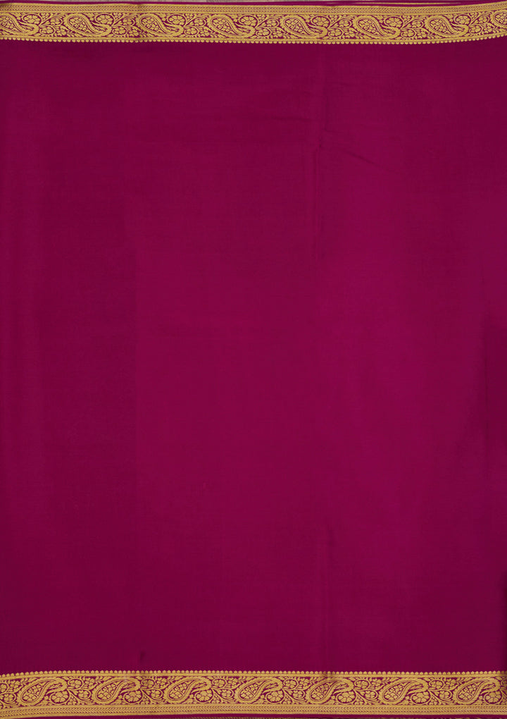 Onion Pink Zariwork Pure Crepe Silk Saree