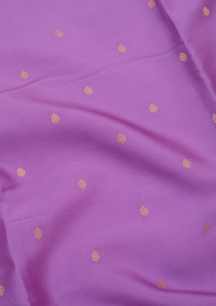 Purple Zariwork Pure Crepe Silk Saree