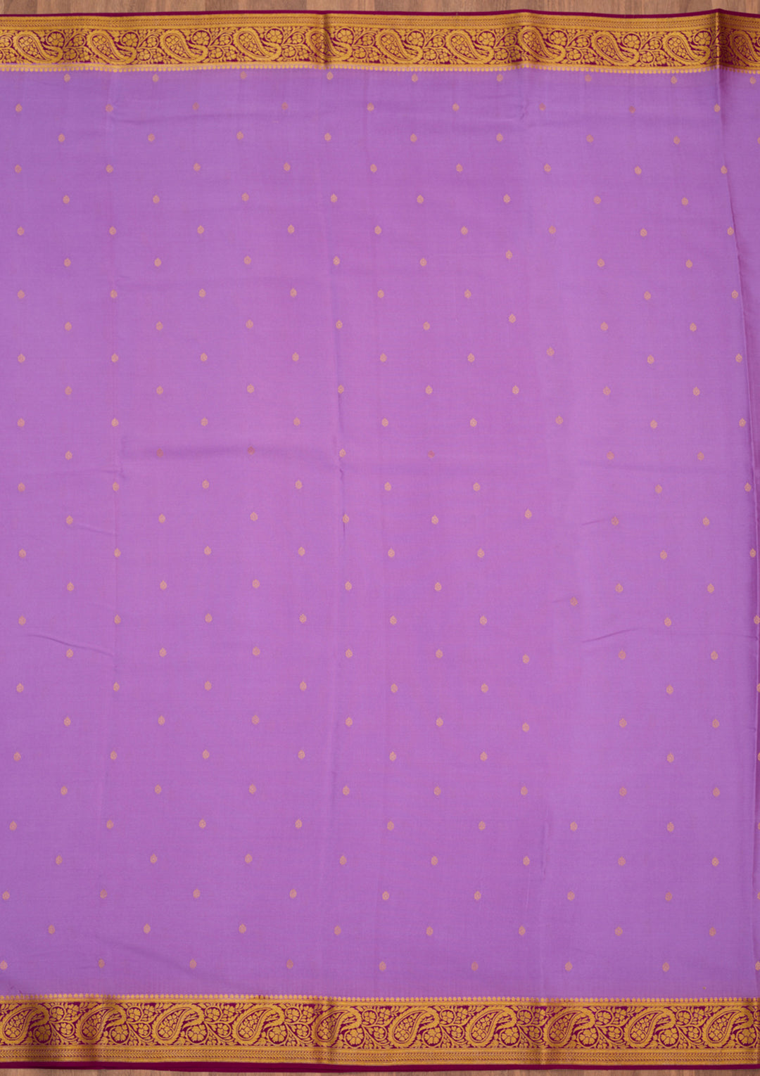 Purple Zariwork Pure Crepe Silk Saree