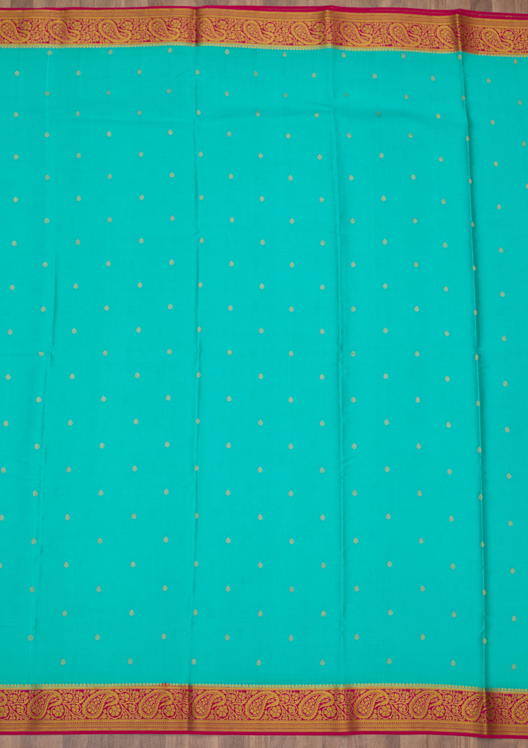 Sky Blue Zariwork Pure Crepe Silk Saree