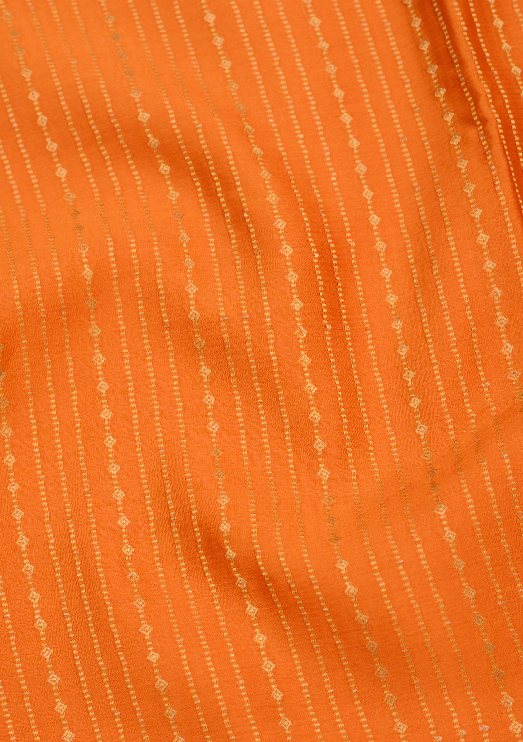 Orange Zariwork Pure Crepe Silk Saree