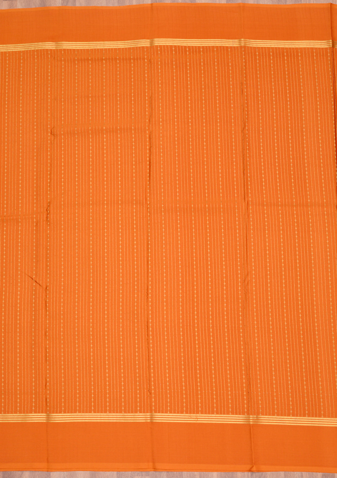 Orange Zariwork Pure Crepe Silk Saree