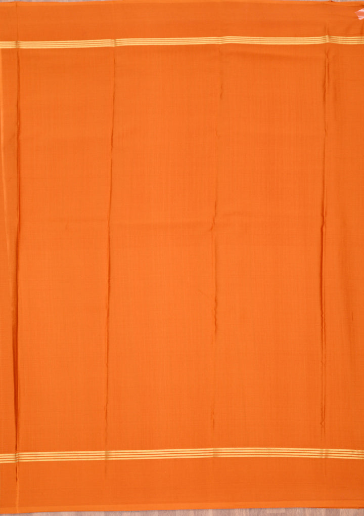 Orange Zariwork Pure Crepe Silk Saree