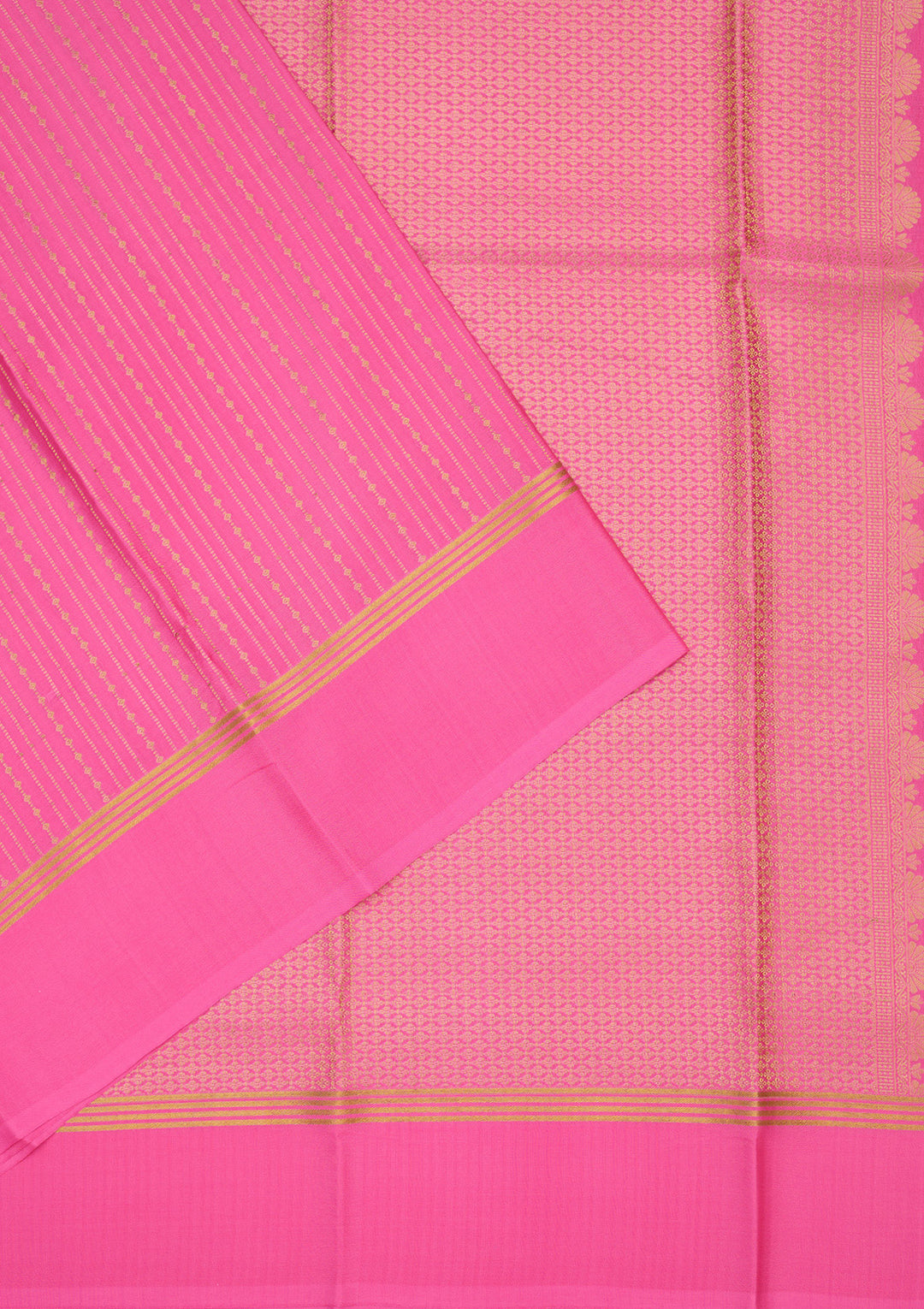 Peach Zariwork Pure Crepe Silk Saree