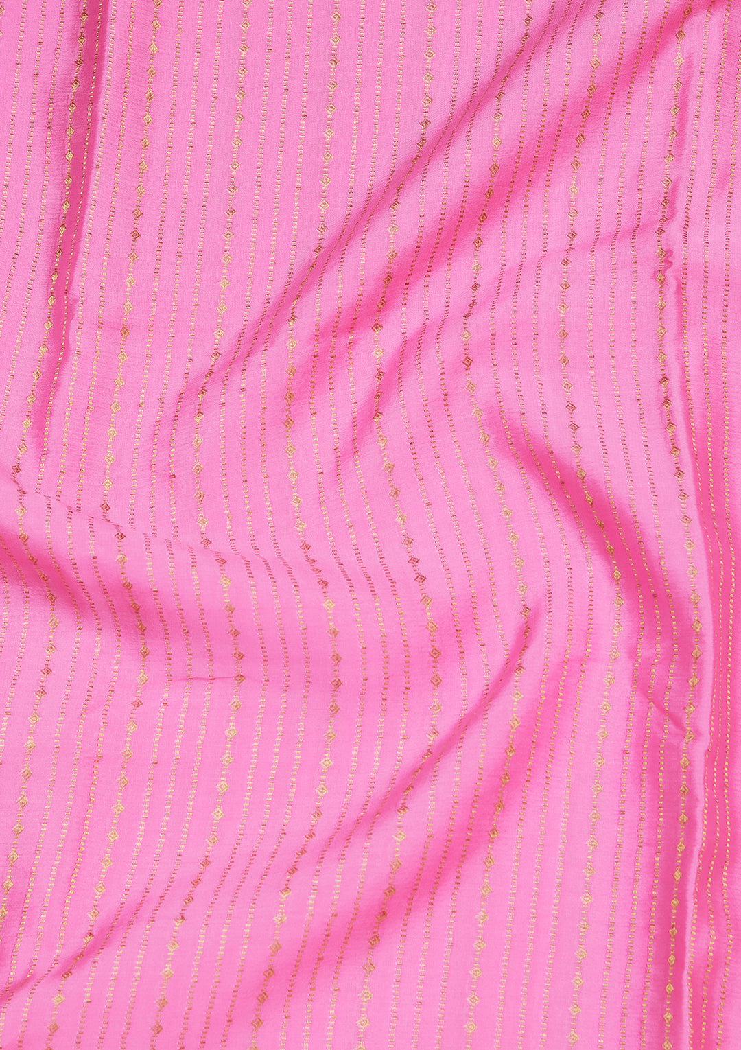 Pink Zariwork Pure Crepe Silk Saree