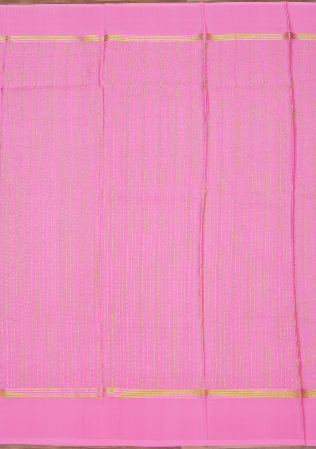 Pink Zariwork Pure Crepe Silk Saree