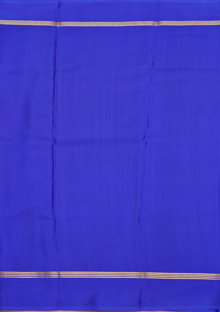 Royal Blue Zariwork Pure Crepe Silk Saree