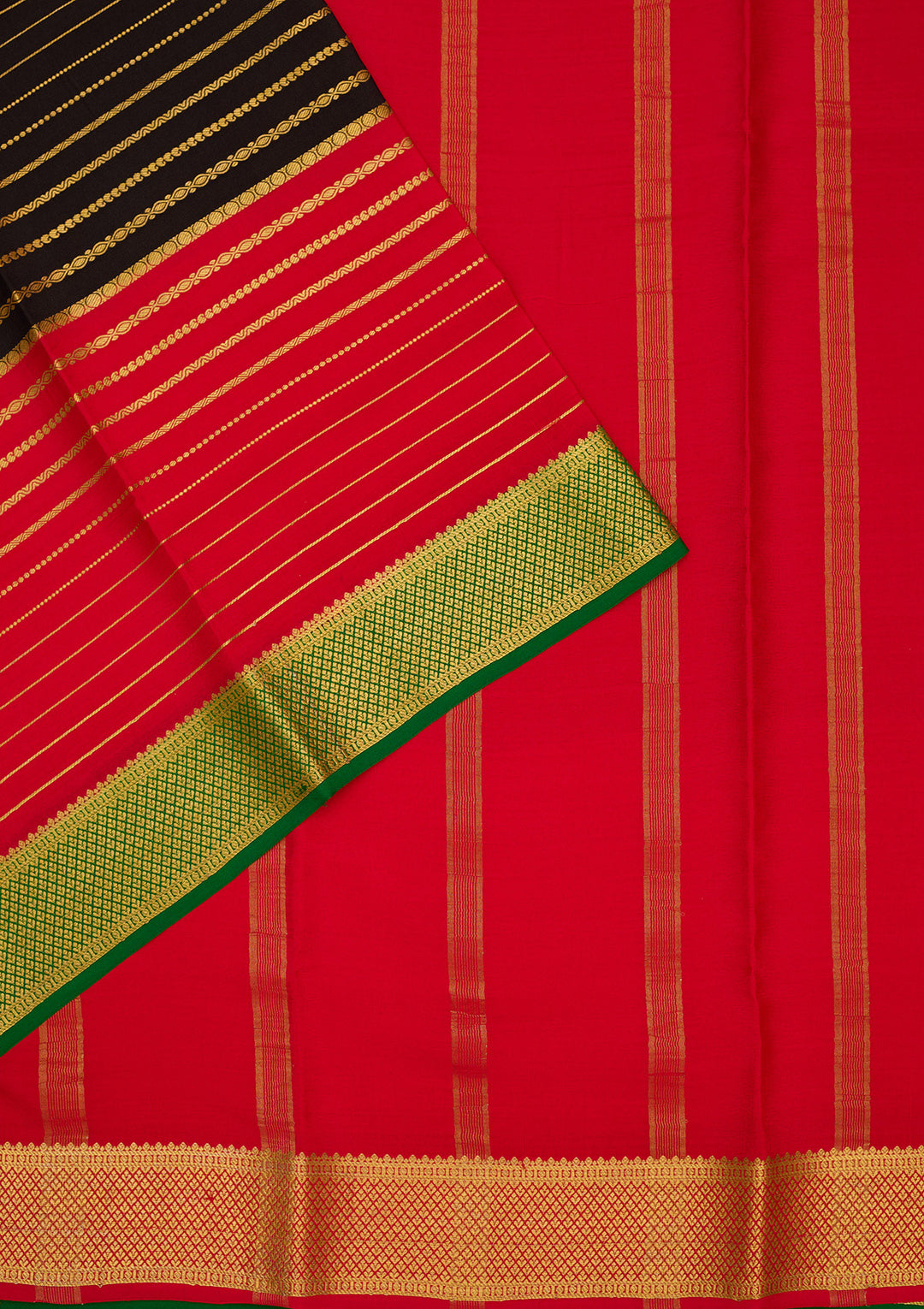 Black Zariwork Pure Crepe Silk Saree