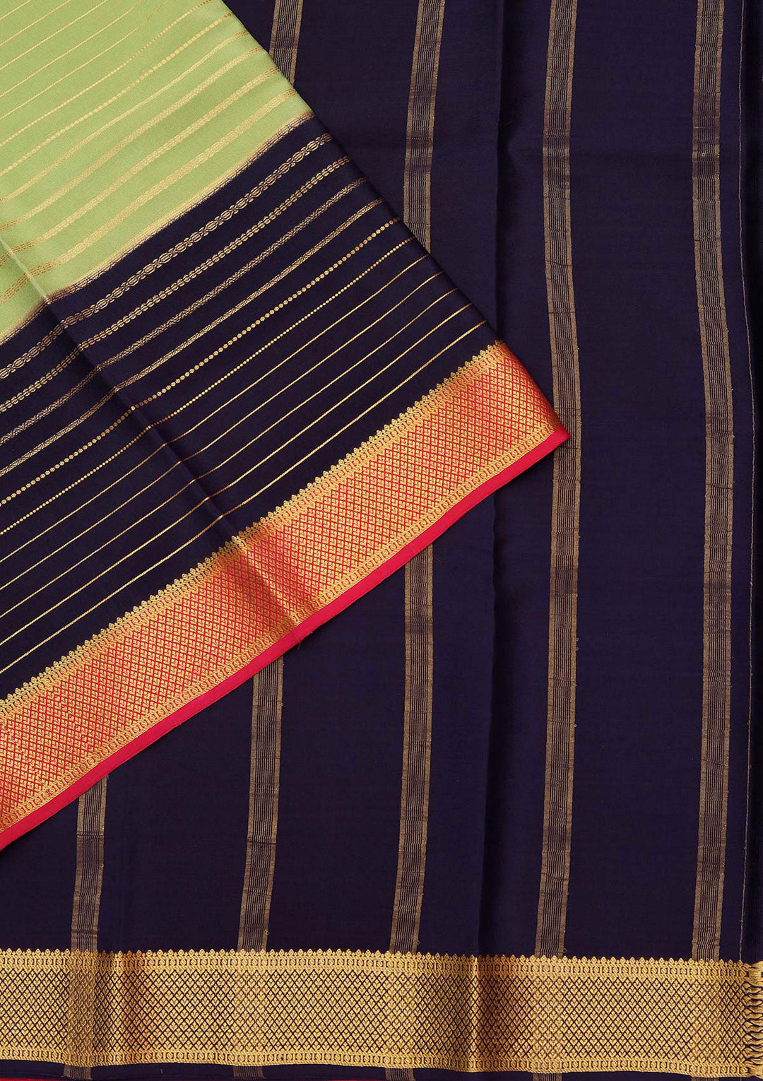 Blue Zariwork Pure Crepe Silk Saree
