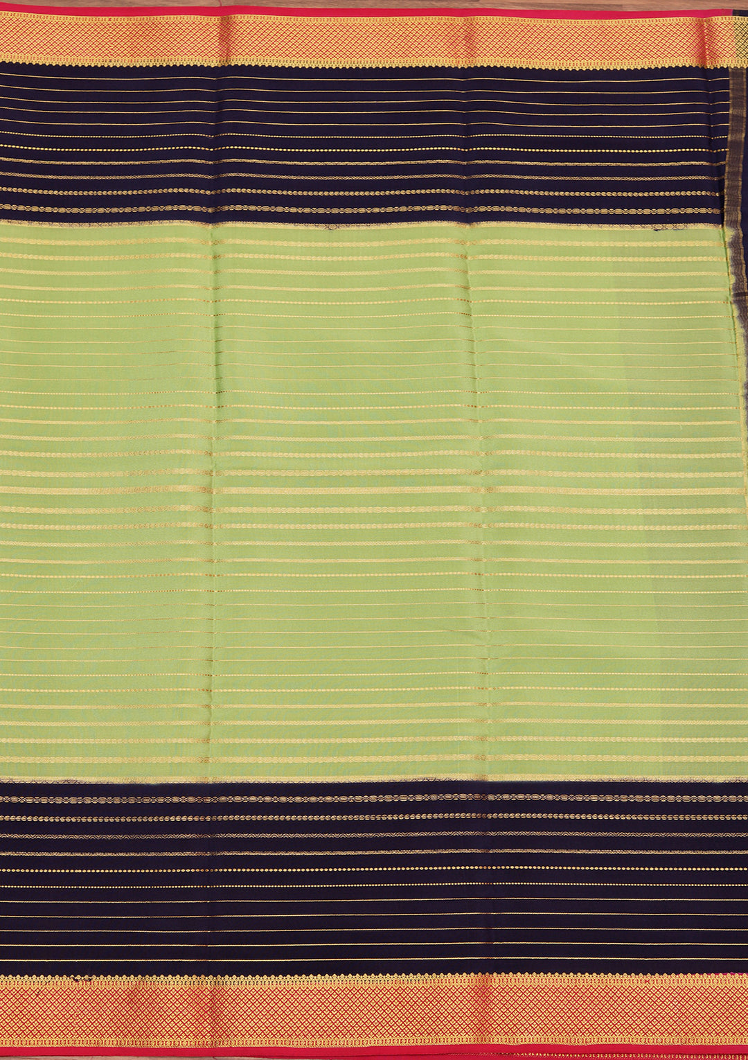 Blue Zariwork Pure Crepe Silk Saree