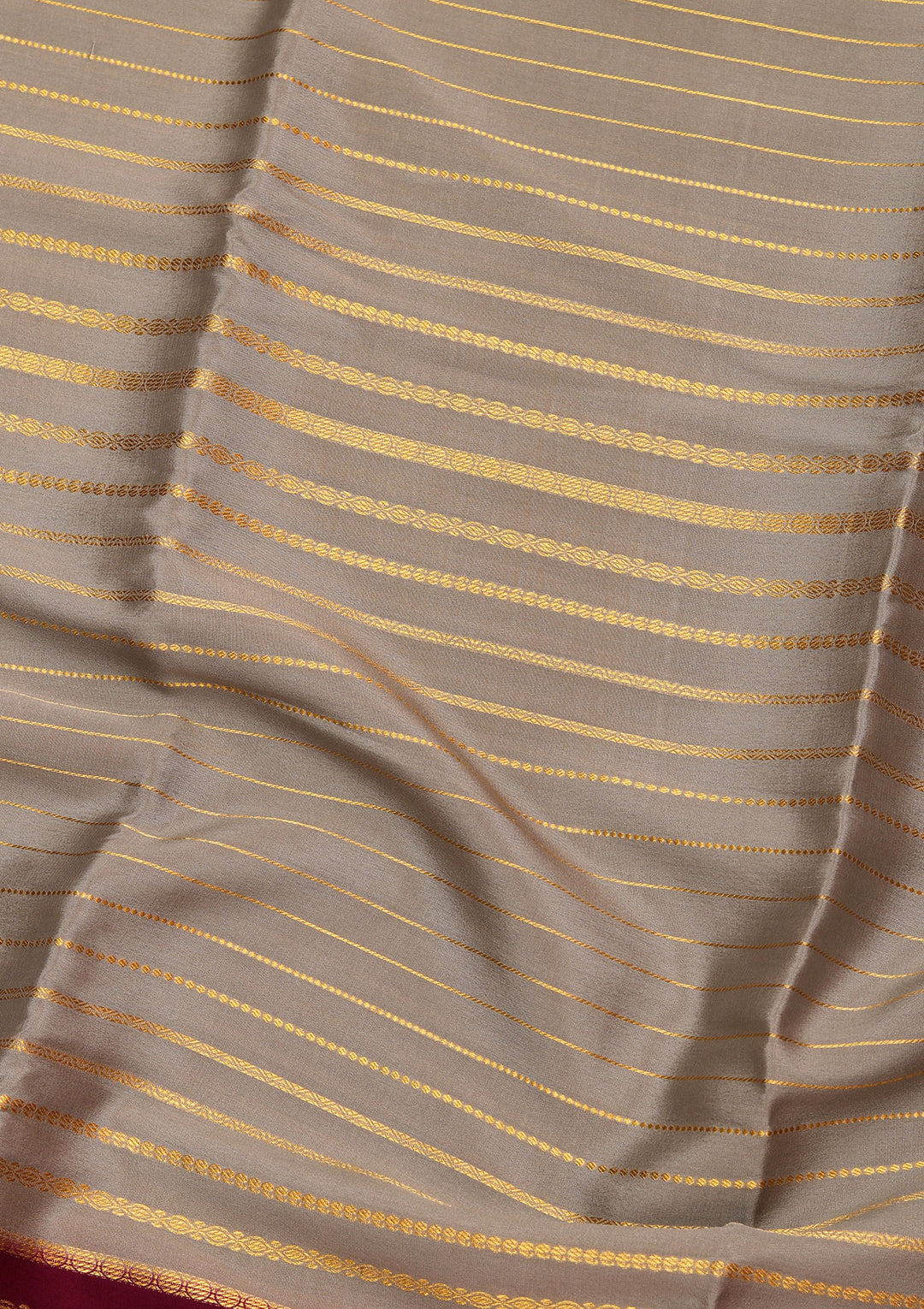 Grey Zariwork Pure Crepe Silk Saree