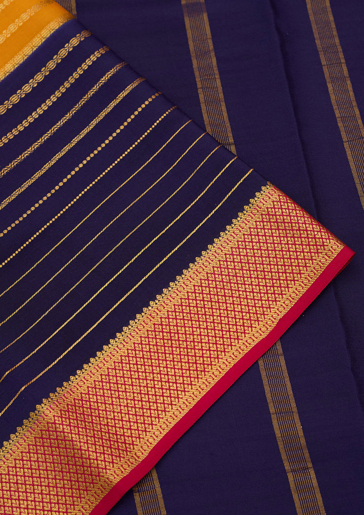 Orange Zariwork Pure Crepe Silk Saree