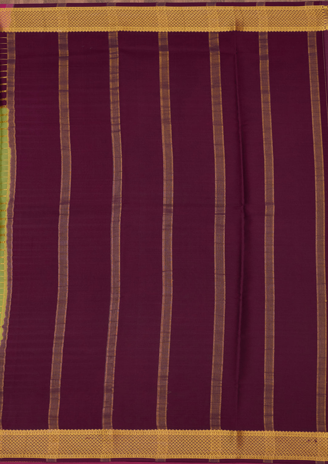 Pista Green Zariwork Pure Crepe Silk Saree