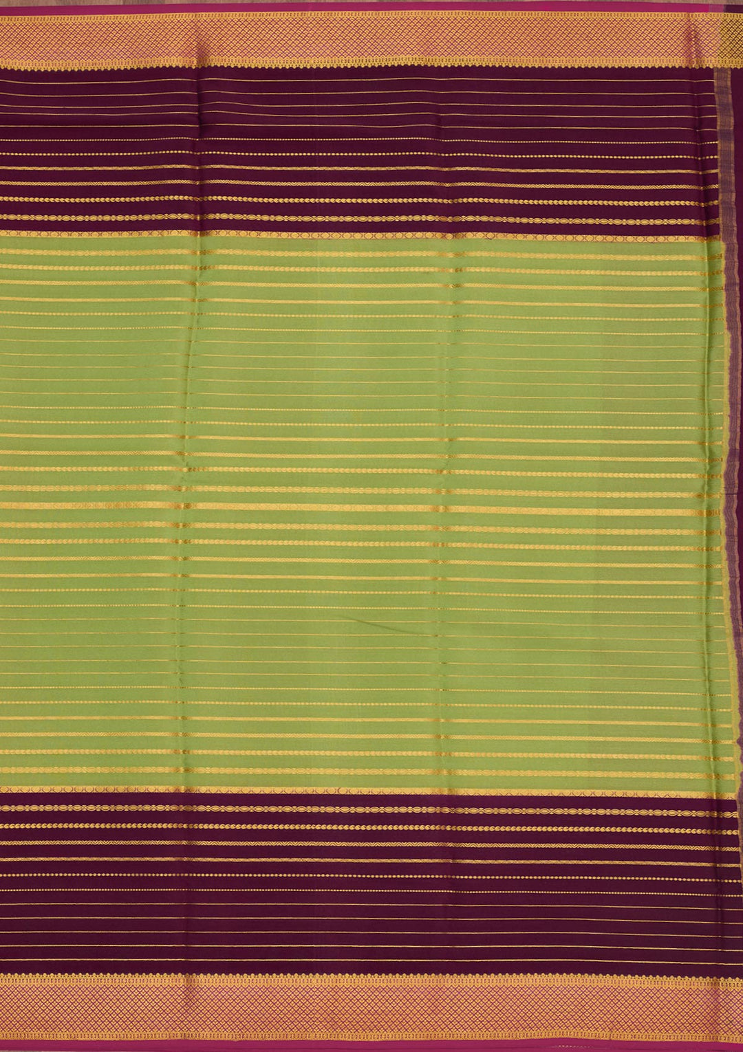 Pista Green Zariwork Pure Crepe Silk Saree