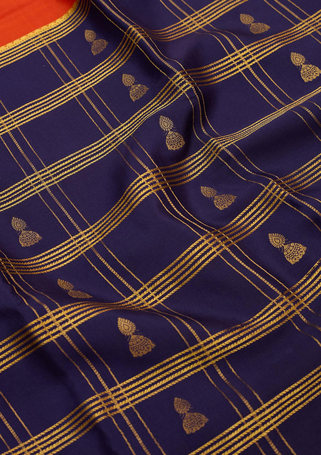 Light Brown Zariwork Pure Crepe Silk Saree