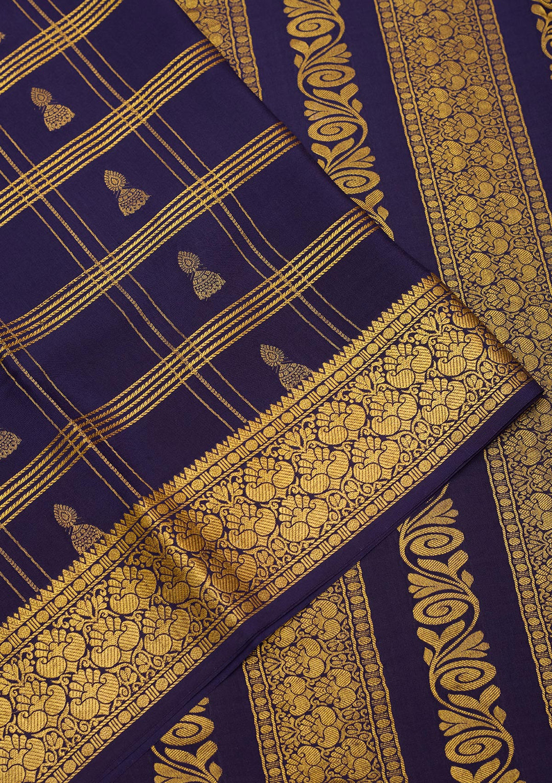 Light Brown Zariwork Pure Crepe Silk Saree