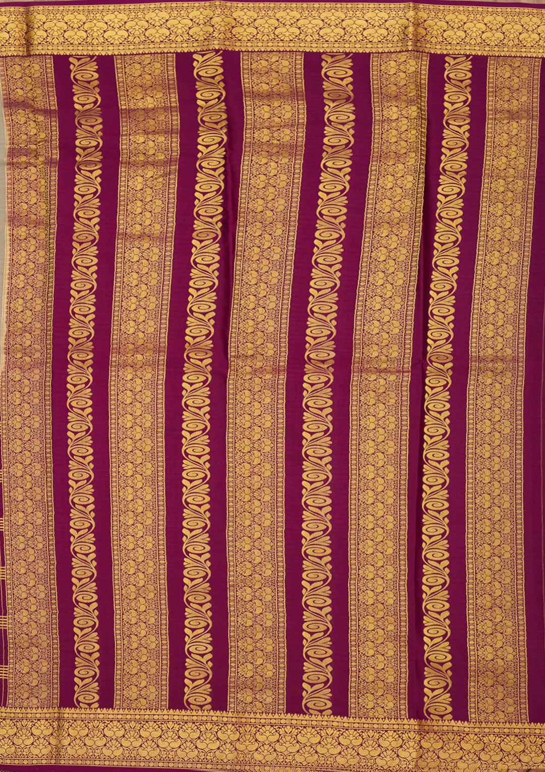 Light Grey Zariwork Pure Crepe Silk Saree