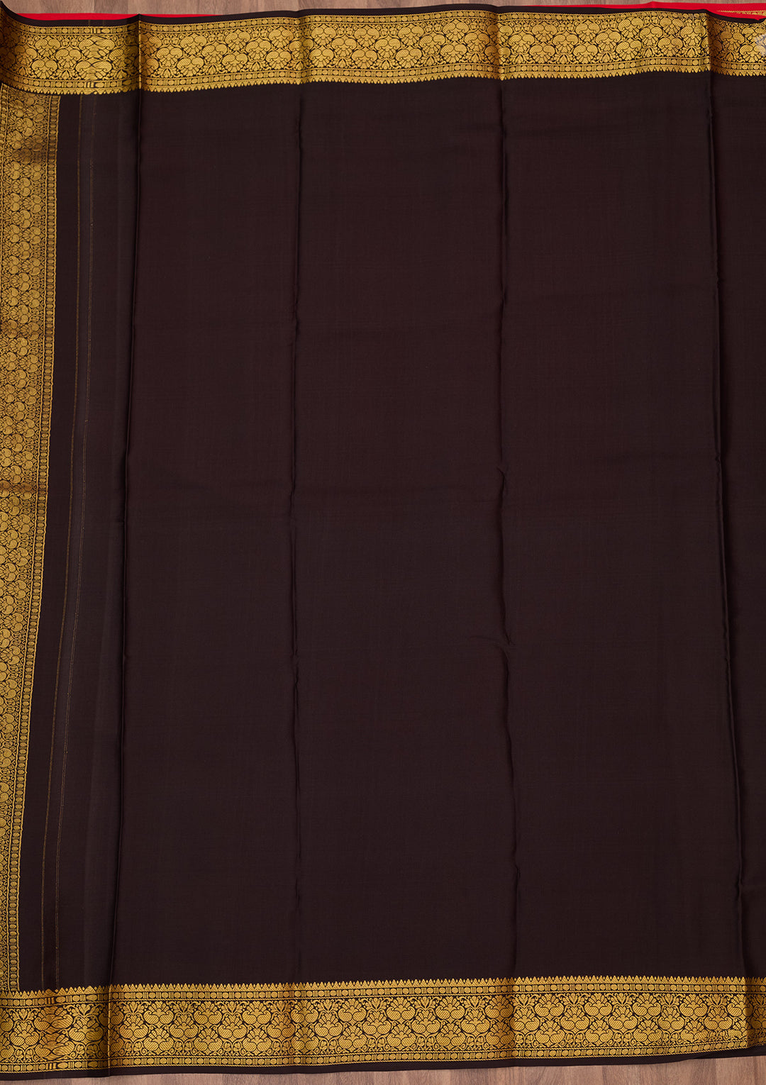 Red Zariwork Pure Crepe Silk Saree