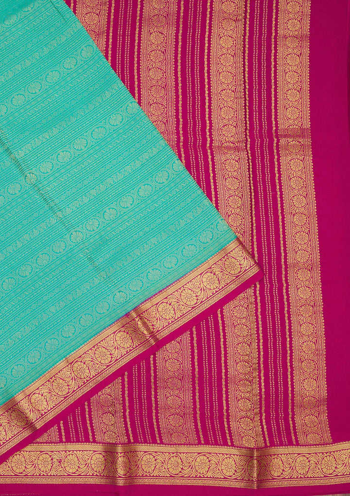 Blue Zariwork Pure Crepe Silk Saree