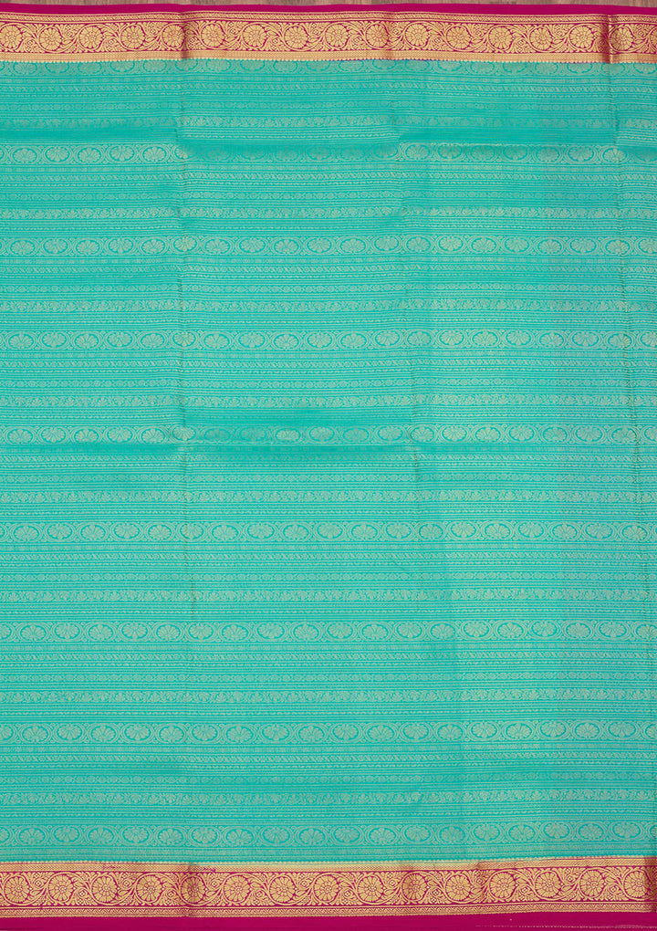 Blue Zariwork Pure Crepe Silk Saree