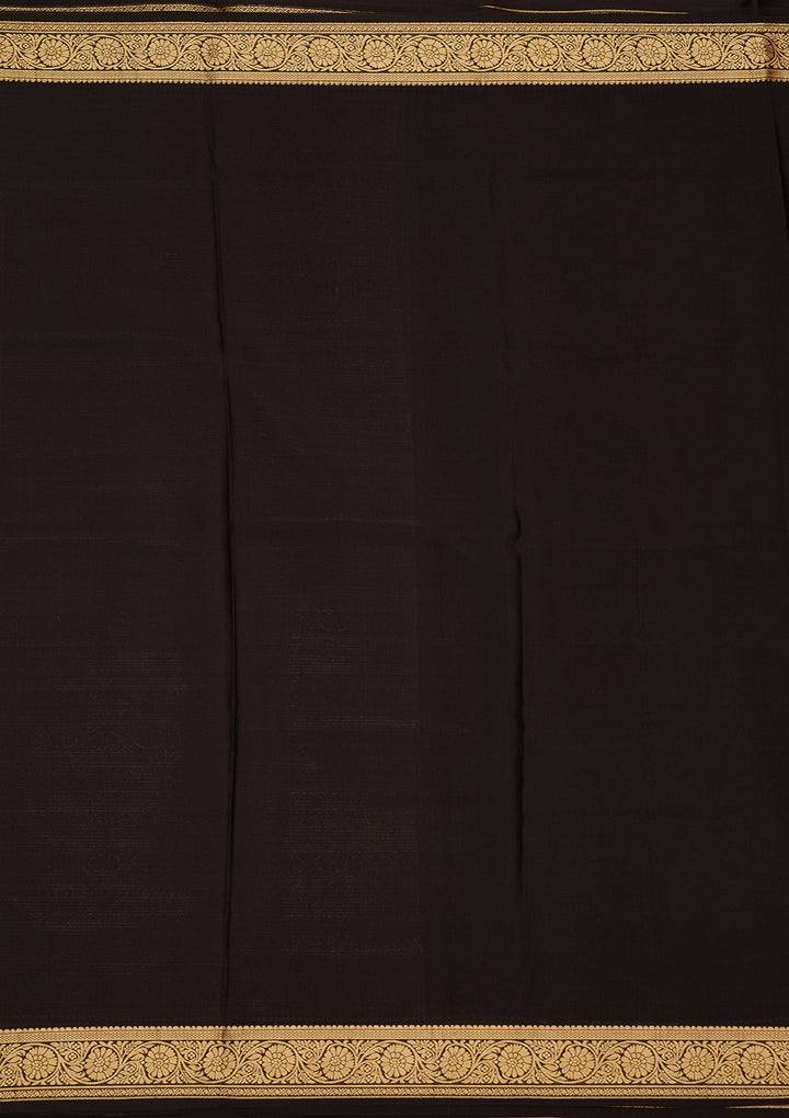 Grey Zariwork Pure Crepe Silk Saree