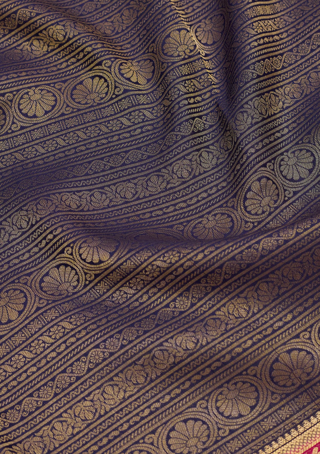 Grey Zariwork Pure Crepe Silk Saree