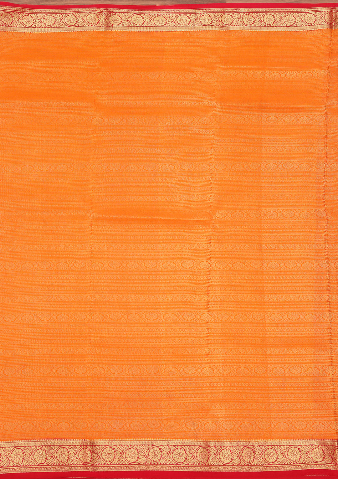 Mustard Zariwork Pure Crepe Silk Saree