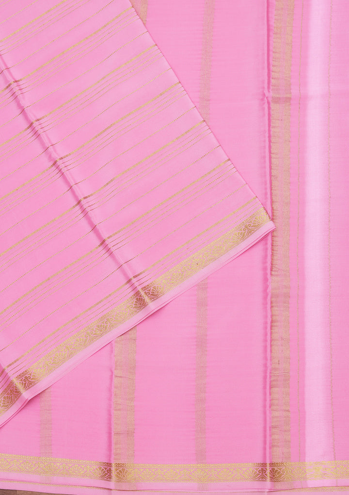 Lavender Zariwork Pure Crepe Silk Saree