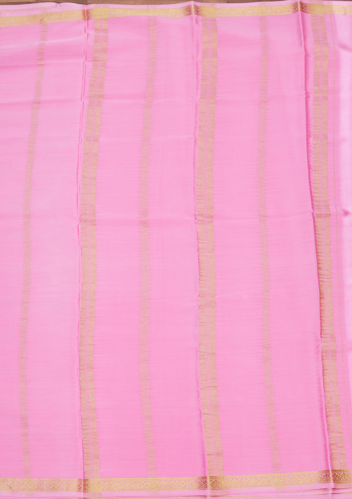 Lavender Zariwork Pure Crepe Silk Saree