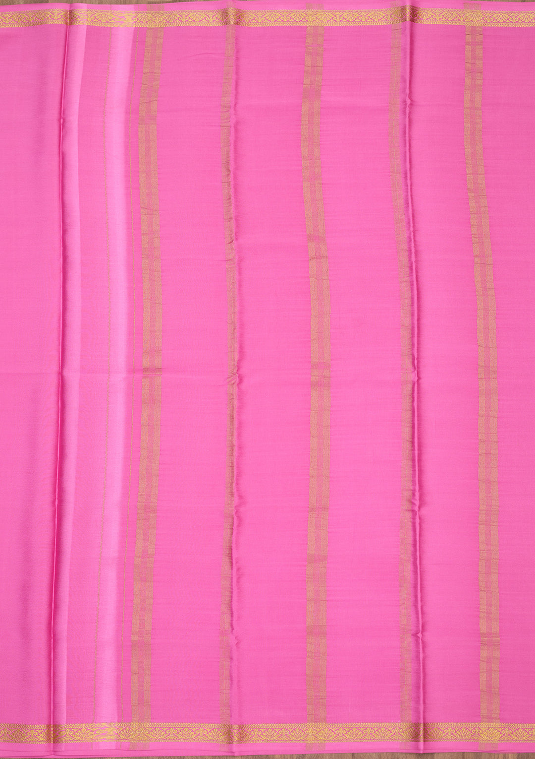 Onion Pink Zariwork Pure Crepe Silk Saree