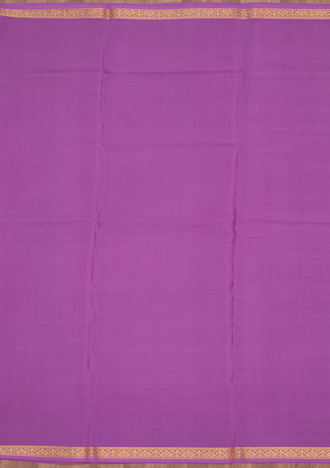 Purple Zariwork Pure Crepe Silk Saree