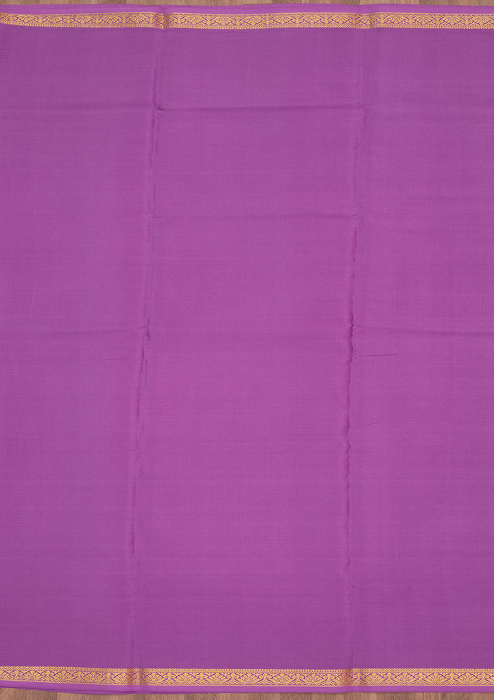 Purple Zariwork Pure Crepe Silk Saree