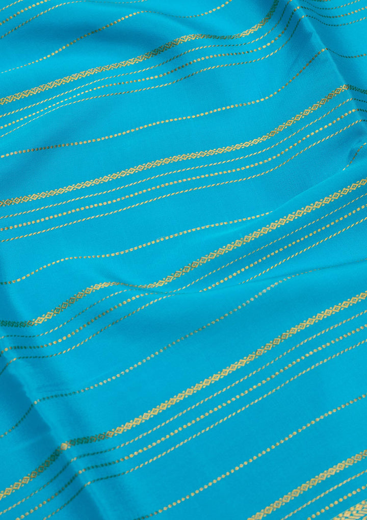 Royal Blue Zariwork Pure Crepe Silk Saree