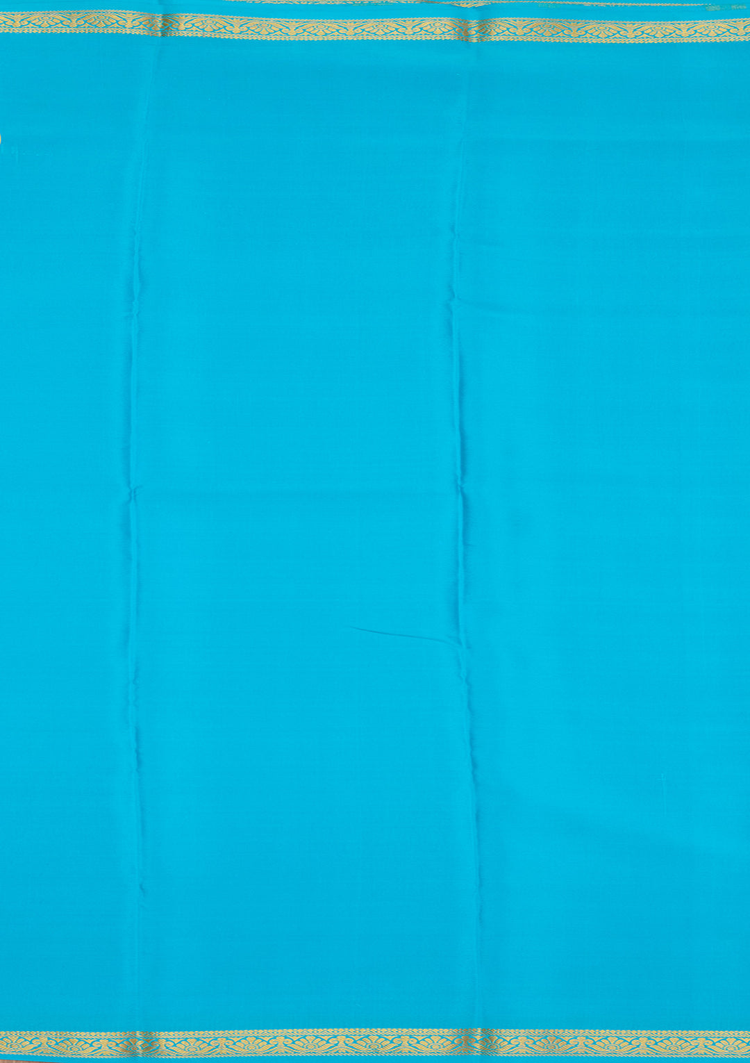 Royal Blue Zariwork Pure Crepe Silk Saree