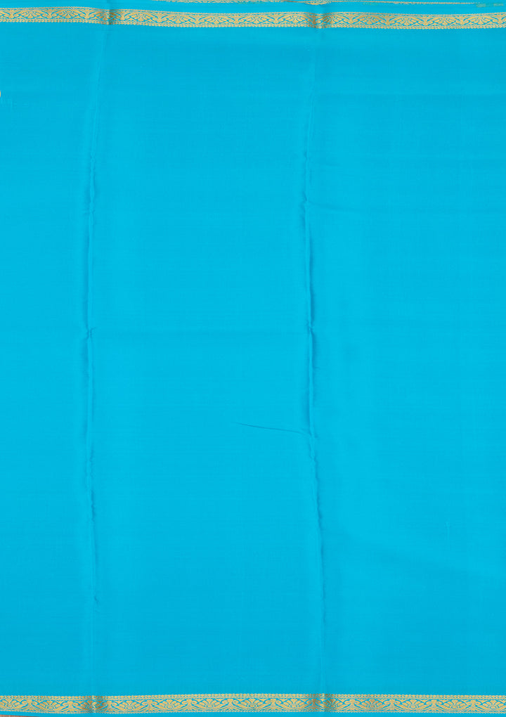Royal Blue Zariwork Pure Crepe Silk Saree